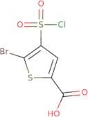 5-Bromo-4-(chlorosulfonyl)thiophene-2-carboxylic acid