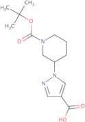 1-{1-[(tert-Butoxy)carbonyl]piperidin-3-yl}-1H-pyrazole-4-carboxylic acid