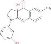 (3aS)-3a-Hydroxy-1-(3-hydroxyphenyl)-6-methyl-2,3-dihydropyrrolo[2,3-b]quinolin-4-one