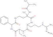 N-[(3R,6S,9S,12R)-6-Ethyl-12-methyl-9-[3-[(N'-methylcarbamimidoyl)amino]propyl]-2,5,8,11-tetraoxo-…