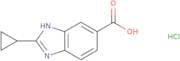 2-Cyclopropyl-1H-1,3-benzodiazole-5-carboxylic acid hydrochloride