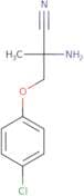 2-Amino-3-(4-chlorophenoxy)-2-methylpropanenitrile