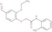 2-(2-Ethoxy-4-formylphenoxy)-N-(o-tolyl)acetamide