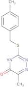 6-Methyl-3-[(4-methylbenzyl)thio]-1,2,4-triazin-5(2H)-one
