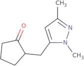2-[(1,3-Dimethyl-1H-pyrazol-5-yl)methyl]cyclopentan-1-one