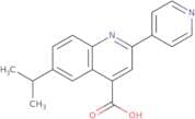 6-(Propan-2-yl)-2-(pyridin-4-yl)quinoline-4-carboxylic acid