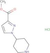 Methyl 1-(piperidin-4-yl)-1H-pyrazole-3-carboxylate hydrochloride