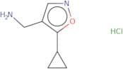 (5-Cyclopropyl-1,2-oxazol-4-yl)methanamine hydrochloride