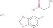 3-Amino-2-[(1,3-dioxaindan-5-yl)methyl]propanoic acid hydrochloride