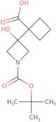 1-{1-[(tert-Butoxy)carbonyl]-3-hydroxyazetidin-3-yl}cyclobutane-1-carboxylic acid
