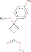 Methyl 3-(4-hydroxyphenyl)-3-methoxycyclobutane-1-carboxylate