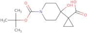 1-{1-[(tert-Butoxy)carbonyl]-4-hydroxypiperidin-4-yl}cyclopropane-1-carboxylic acid