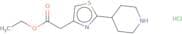 Ethyl 2-[2-(piperidin-4-yl)-1,3-thiazol-4-yl]acetate hydrochloride