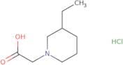 2-(3-Ethylpiperidin-1-yl)acetic acid hydrochloride