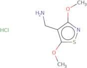(Dimethoxy-1,2-thiazol-4-yl)methanamine hydrochloride