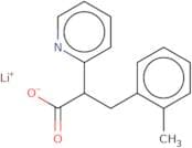 3-(2-methylphenyl)-2-(pyridin-2-yl)propanoate lithium