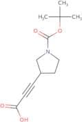 3-{1-[(tert-Butoxy)carbonyl]pyrrolidin-3-yl}prop-2-ynoic acid