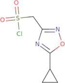 (5-Cyclopropyl-1,2,4-oxadiazol-3-yl)methanesulfonyl chloride