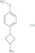 (1S,3S)-3-(4-Methoxyphenyl)cyclobutan-1-amine hydrochloride
