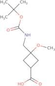 (1S,3S)-3-({[(tert-Butoxy)carbonyl]amino}methyl)-3-methoxycyclobutane-1-carboxylic acid