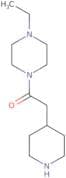 1-(4-Ethylpiperazin-1-yl)-2-(piperidin-4-yl)ethan-1-one
