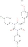 1,3-bis(4-chlorophenyl)-5-((4-ethoxyphenyl)methylene)-1,3-diazaperhydroine-2,4,6-trione