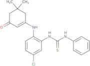 3-((4-chloro-2-(((phenylamino)thioxomethyl)amino)phenyl)amino)-5,5-dimethylcyclohex-2-en-1-one