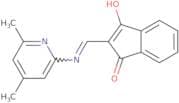 2-(((4,6-dimethyl-2-pyridyl)amino)methylene)indane-1,3-dione