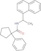 N-[1-(naphthalen-1-yl)ethyl]-1-phenylcyclopentane-1-carboxamide
