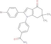 4-(2-(4-bromophenyl)-6,6-dimethyl-4-oxo-5,6,7-trihydroindolyl)benzamide