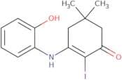 3-((2-hydroxyphenyl)amino)-2-iodo-5,5-dimethylcyclohex-2-en-1-one