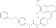 1-(4-((6,7-dimethoxy(3,4-dihydroisoquinolyl))methyl)phenyl)-3-(4-(phenylmethoxy)phenyl)urea
