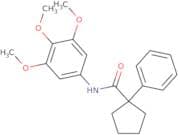 1-phenyl-N-(3,4,5-trimethoxyphenyl)cyclopentane-1-carboxamide