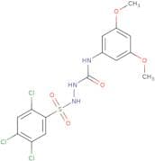 4-(3,5-dimethoxyphenyl)-1-((2,4,5-trichlorophenyl)sulfonyl)semicarbazide