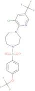 4-(3-chloro-5-(trifluoromethyl)(2-pyridyl))-1-((4-(trifluoromethoxy)phenyl)sulfonyl)-1,4-diazaperh…