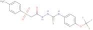 1-(2-((4-methylphenyl)sulfonyl)acetyl)-4-(4-(trifluoromethoxy)phenyl)thiosemicarbazide