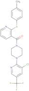 4-(3-chloro-5-(trifluoromethyl)(2-pyridyl))piperazinyl 2-(4-methylphenylthio)(3-pyridyl) ketone