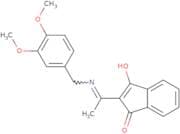 2-((((3,4-dimethoxyphenyl)methyl)amino)ethylidene)indane-1,3-dione