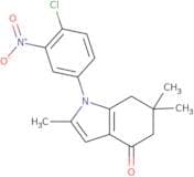 1-(4-chloro-3-nitrophenyl)-2,6,6-trimethyl-5,6,7-trihydroindol-4-one