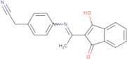 2-(4-(((1,3-dioxoindan-2-ylidene)ethyl)amino)phenyl)ethanenitrile