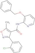 (3-(2-chlorophenyl)-5-methylisoxazol-4-yl)-N-(3-(phenylmethoxy)(2-pyridyl))formamide