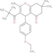 2-amino-3-(2,2-dimethylpropanoyl)-4-(4-ethoxyphenyl)-7,7-dimethyl-4,6,7,8-tetrahydro2H-chromen-5-o…