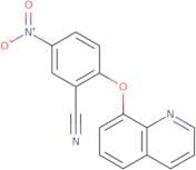 5-nitro-2-(8-quinolyloxy)benzenecarbonitrile