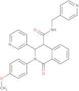 (2-(4-methoxyphenyl)-1-oxo-3-(3-pyridyl)(4-2,3,4-trihydroisoquinolyl))-N-(4-pyridylmethyl)formamide