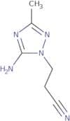 3-(5-Amino-3-methyl-1H-1,2,4-triazol-1-yl)propanenitrile