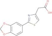2-[2-(1,3-Dioxaindan-5-yl)-1,3-thiazol-4-yl]acetic acid