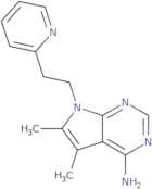5,6-Dimethyl-7-[2-(pyridin-2-yl)ethyl]-1H,4H,7H-pyrrolo[2,3-d]pyrimidin-4-imine