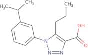 1-[3-(Propan-2-yl)phenyl]-5-propyl-1H-1,2,3-triazole-4-carboxylic acid
