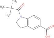 1-(2,2-Dimethylpropanoyl)-2,3-dihydro-1H-indole-5-carboxylic acid