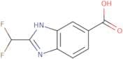 2-(Difluoromethyl)-1H-1,3-benzodiazole-5-carboxylic acid